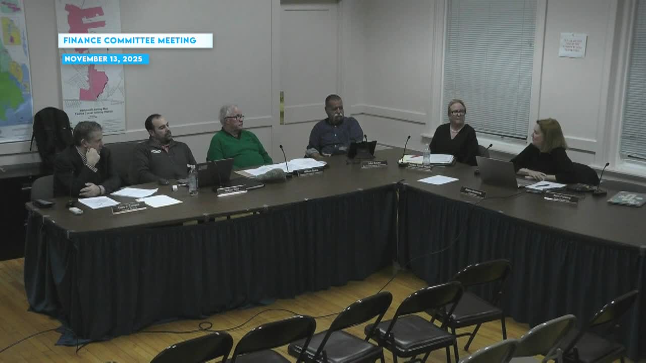 Finance Committee Meeting November 13, 2025