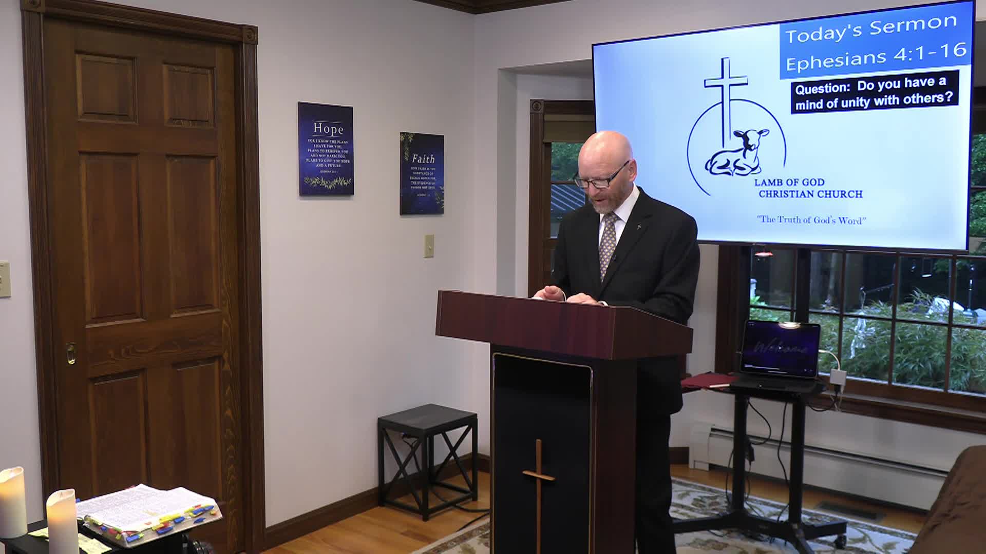 Lamb of God Christian Church Sunday Sermon - 192 Ephesians 4_1-16